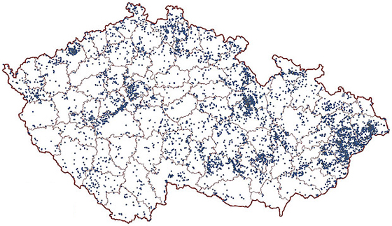 Studánková mapa ČR